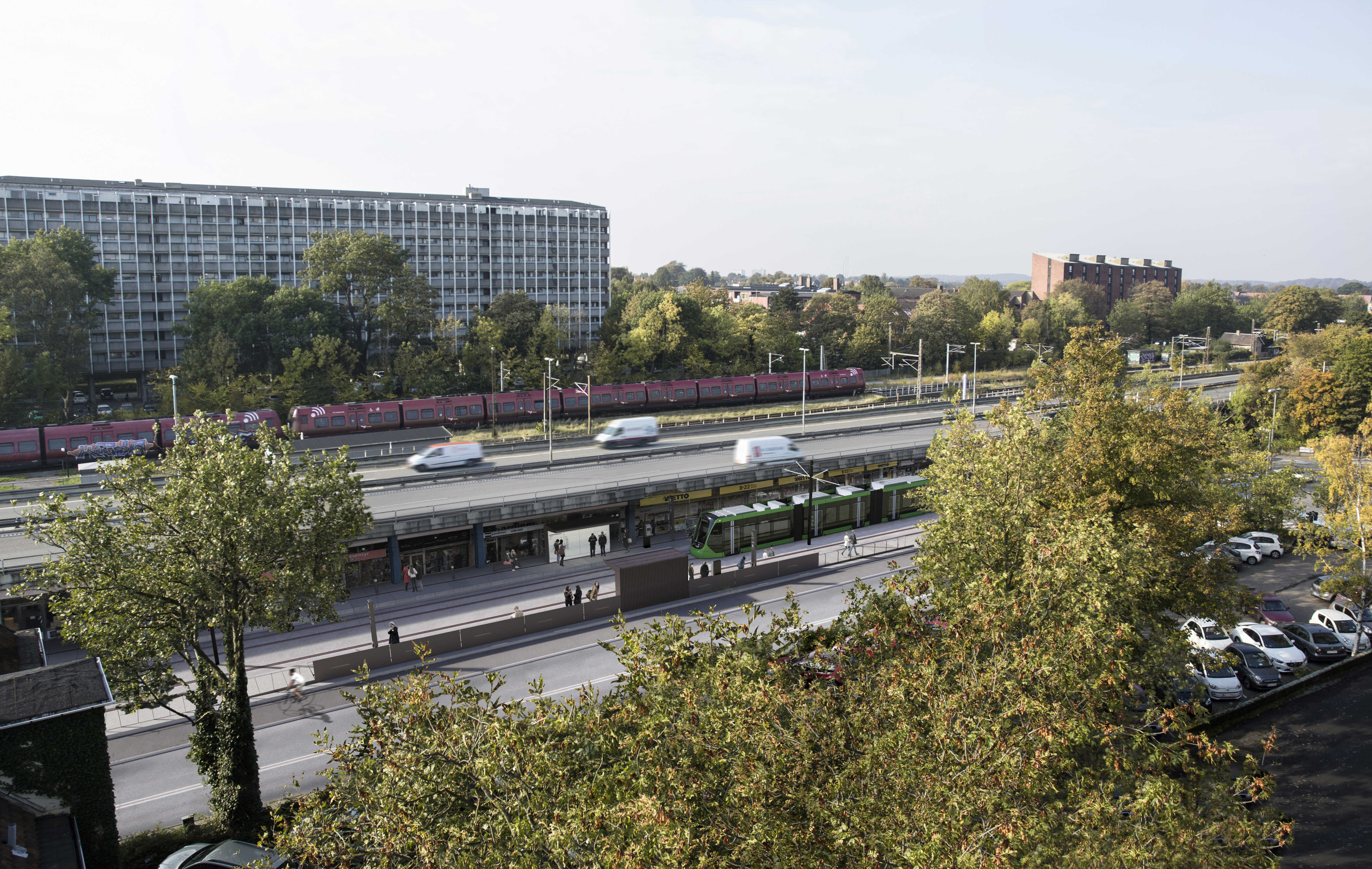 Letbanen ved Lyngby Station